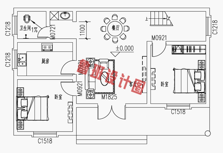 农村15万元二层小楼图