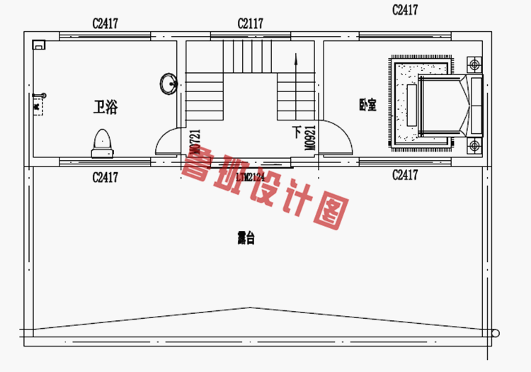 带车库现代三层楼房设计图