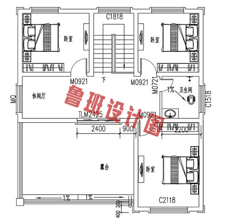 农村三层复式自建楼房设计图