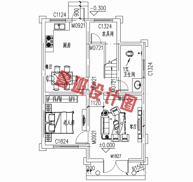 农村小户型二层别墅设计图