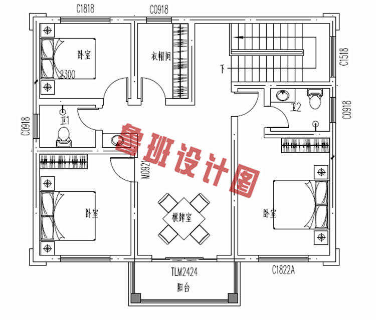 100平米左右欧式二层小别墅