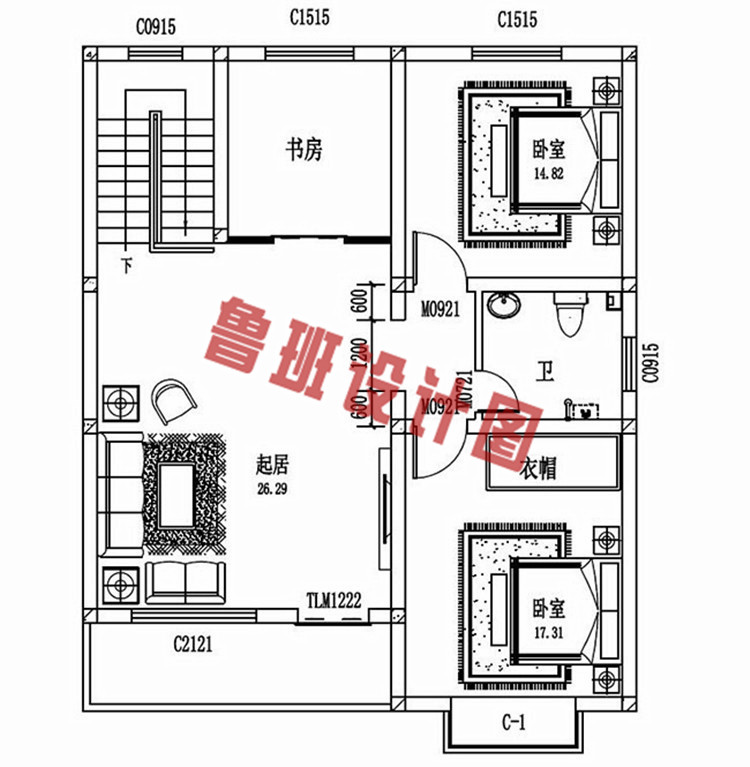 农村15万元二层小楼图