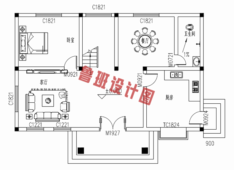 新农村两层楼房设计图