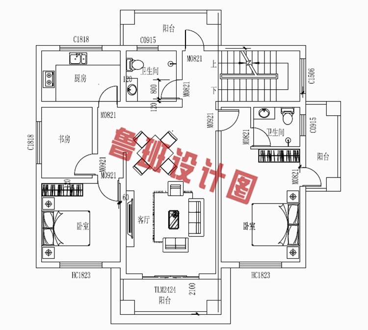 漂亮经济实用二层农村平顶小别墅