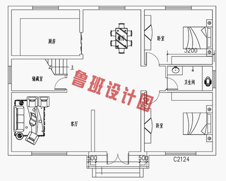 农村自建二层楼房设计图