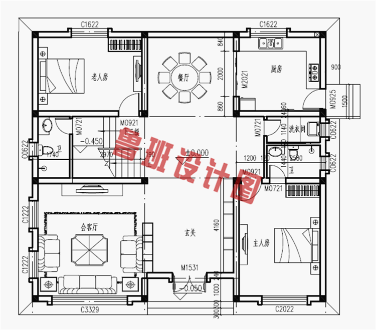 二层别墅设计图