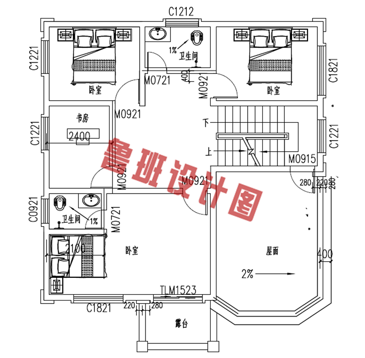 经济实用型二层农村小别墅设计图