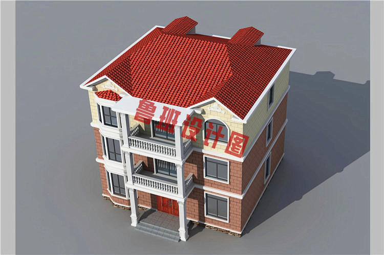 简单实用新农村三层住宅房屋设计图