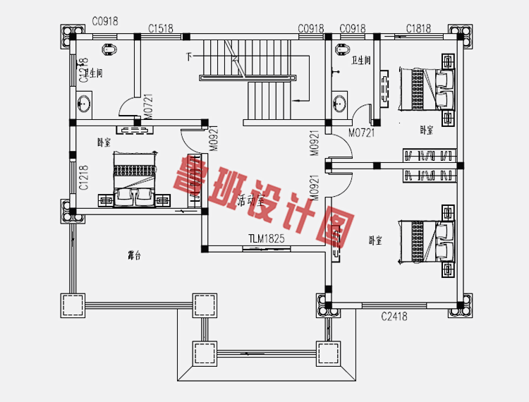 阔气的三层别墅设计图