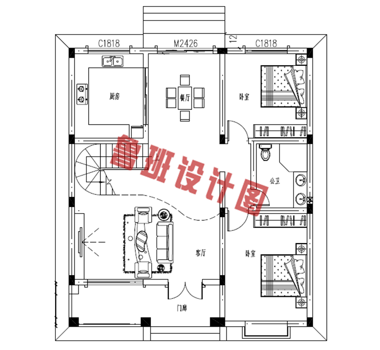 两层15万农村自建房设计图