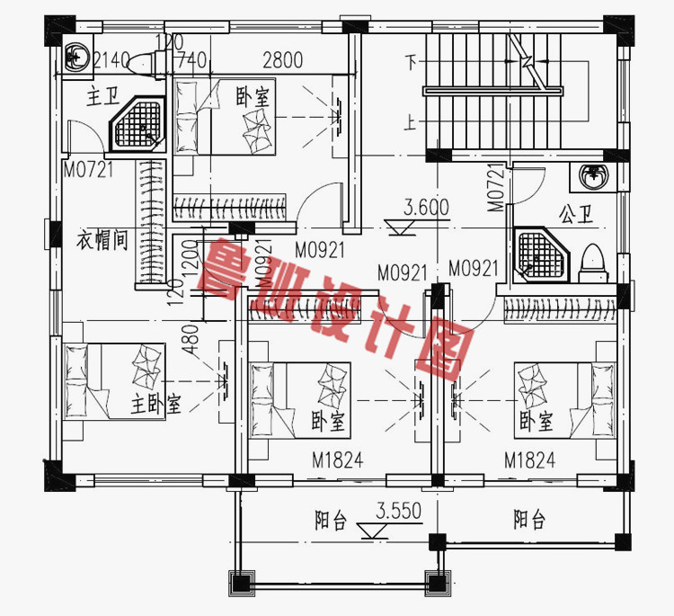 三层独栋带露台房屋设计图