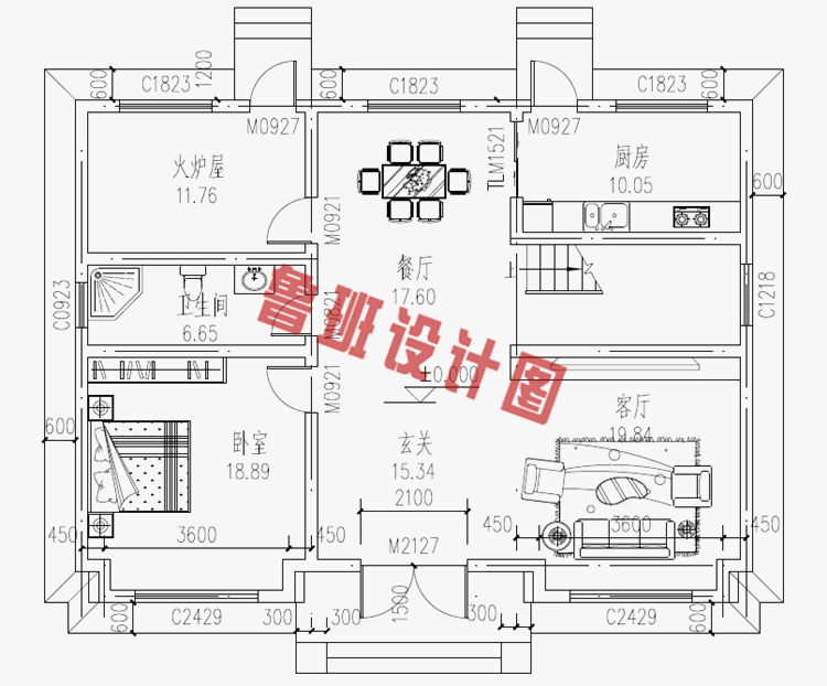 120平方两层房子设计图及图片