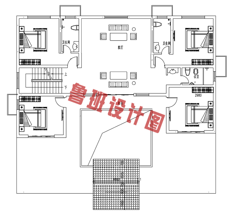 农村小型四合院设计