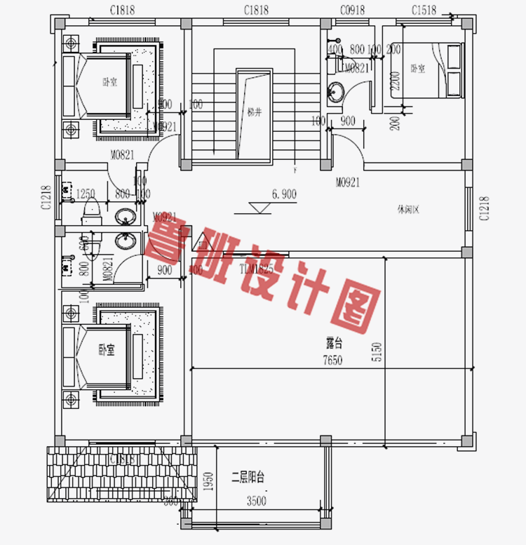 欧式大气三层小别墅设计图纸