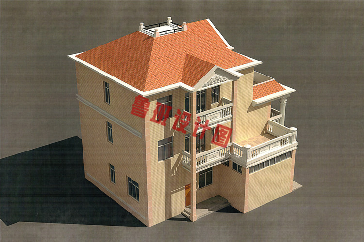三层别墅推荐房屋设计鸟瞰图