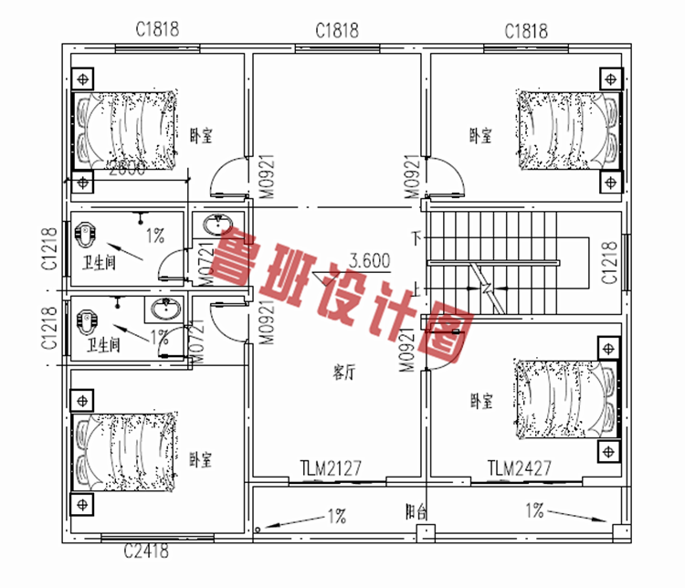 简单质朴三层新农村小别墅设计图纸