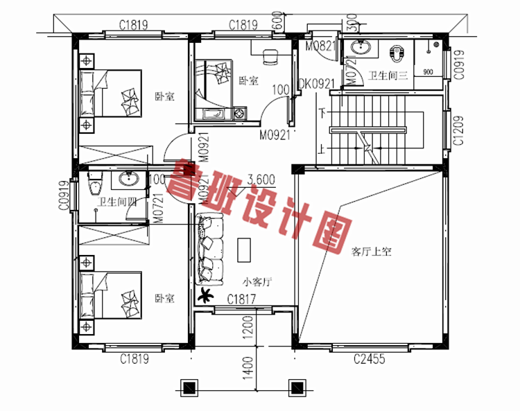 12x10米农村建房图纸