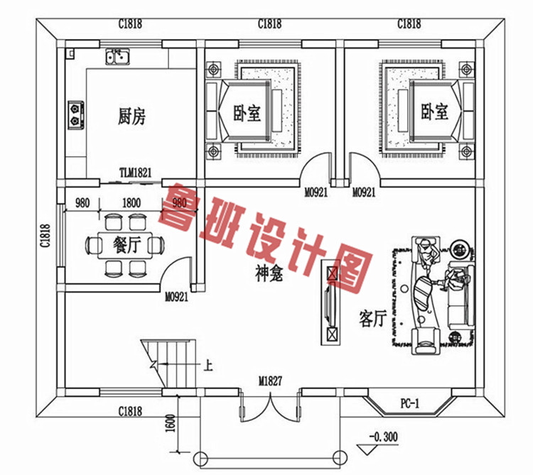 12x10三层别墅设计图