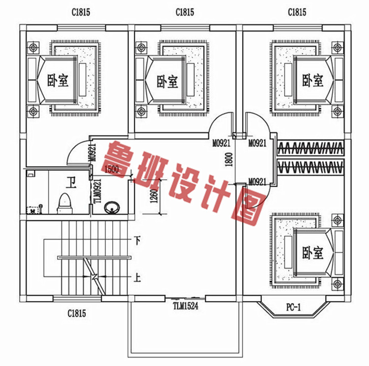 12x10三层别墅设计图