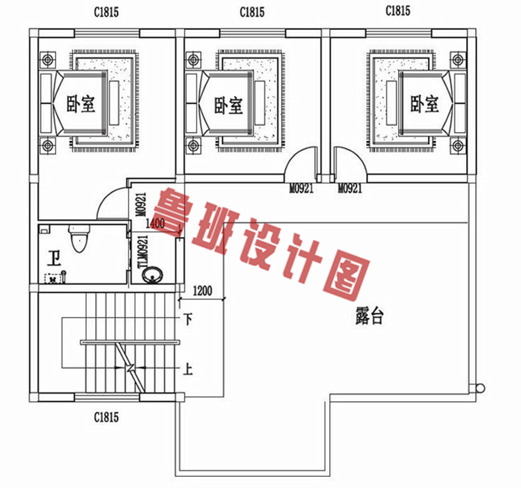 12x10三层别墅设计图