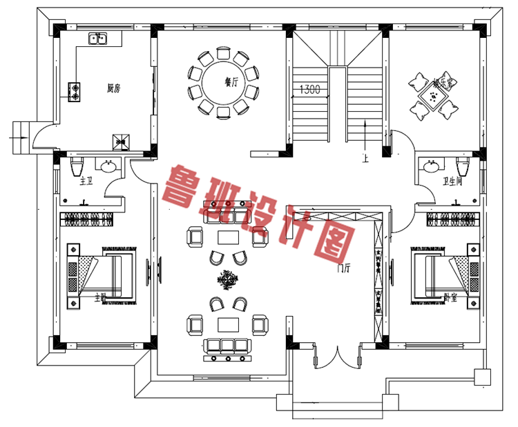 2018二层农村新款别墅图片