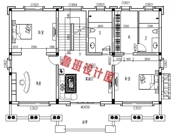 热销欧式三层别墅推荐房屋设计三层户型图