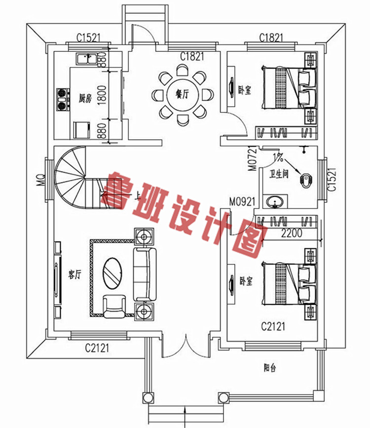 农村三层复式自建楼房设计图