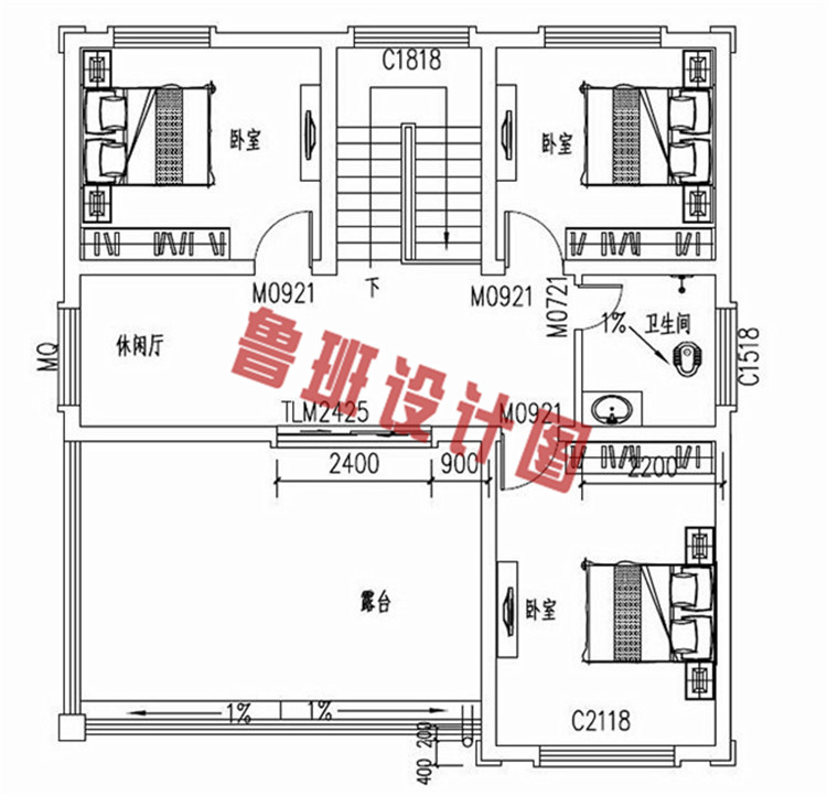 农村三层复式自建楼房设计图