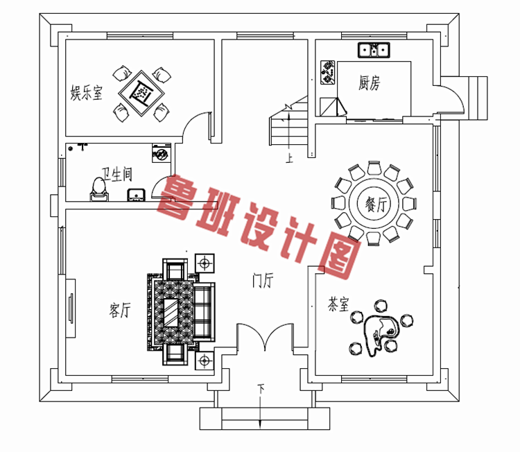 农村三层楼房设计图三层别墅图片