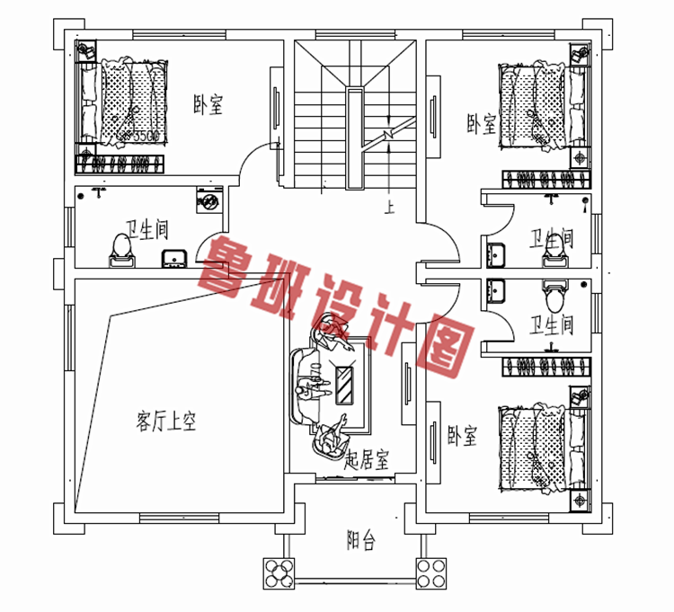 农村三层楼房设计图三层别墅图片