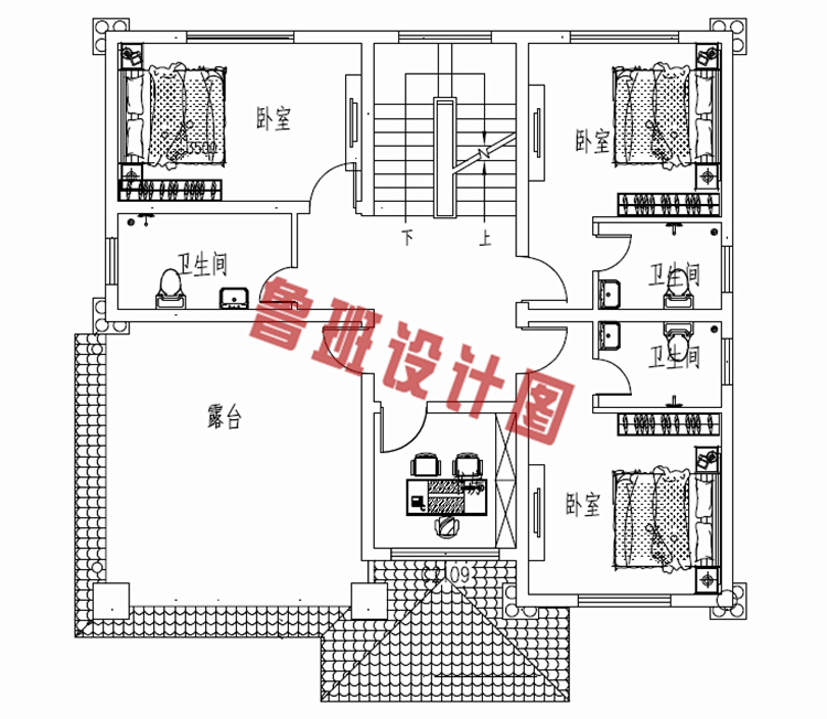 农村三层楼房设计图三层别墅图片