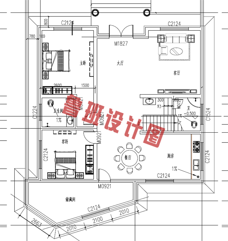 漂亮实用三层自建别墅设计图纸