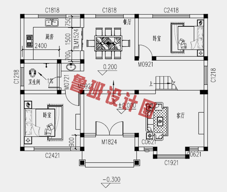 100左右乡下三层楼房设计图