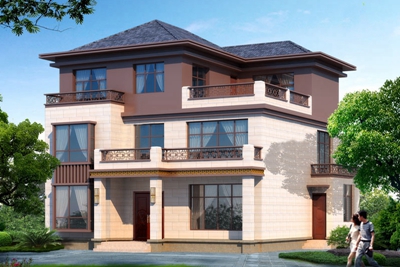 新中式二层半别墅设计图，帮你建造一个温馨舒适的家！