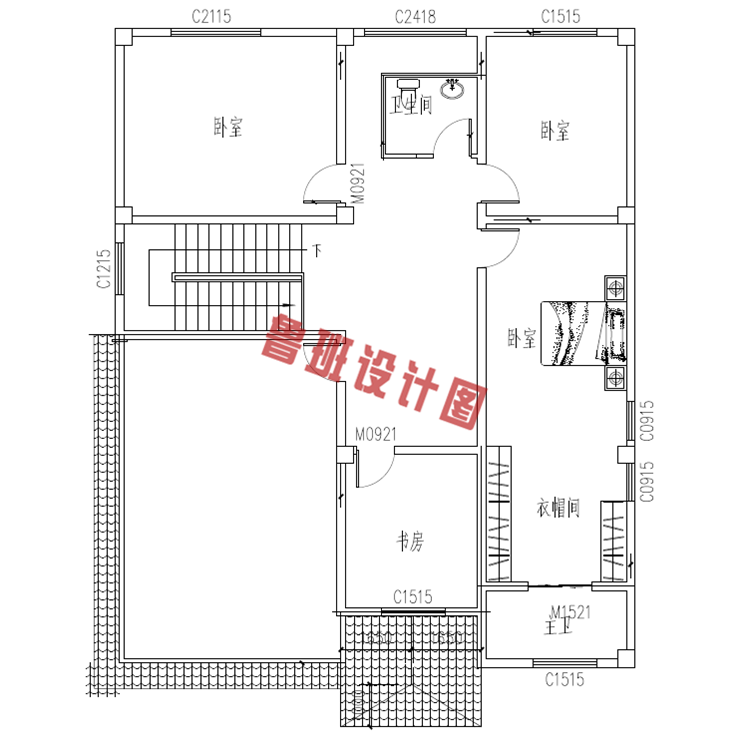 热销经典款三层小别墅推荐三层户型图