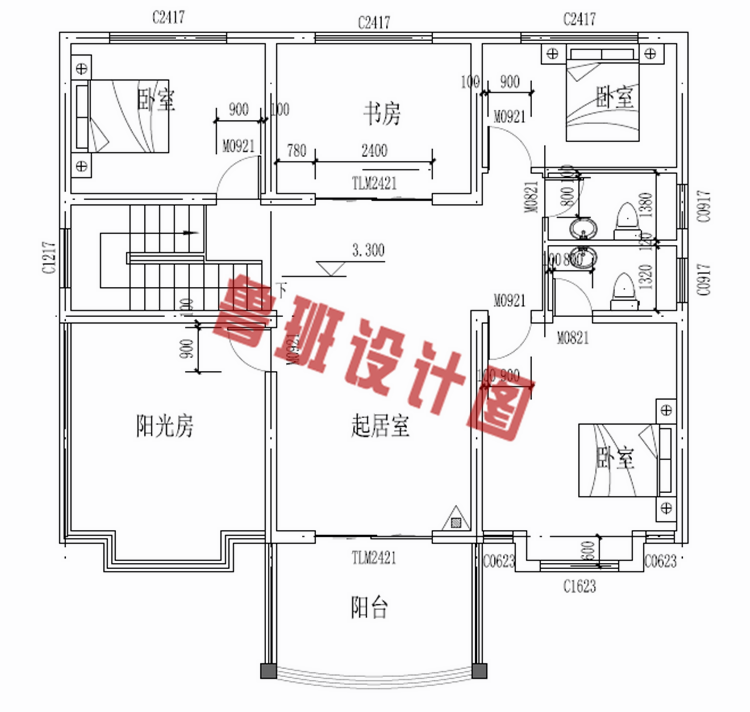 两层新农村楼房图纸