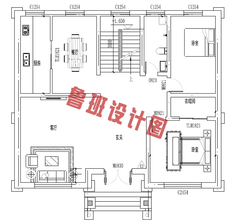 新农村三层豪华大气带地下室房屋设计图