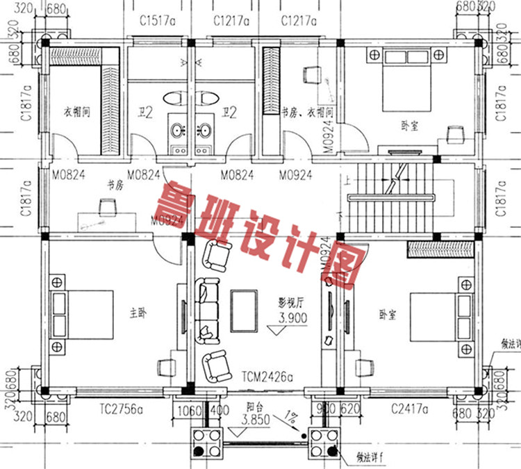 高端豪华三层别墅住宅设计方案图