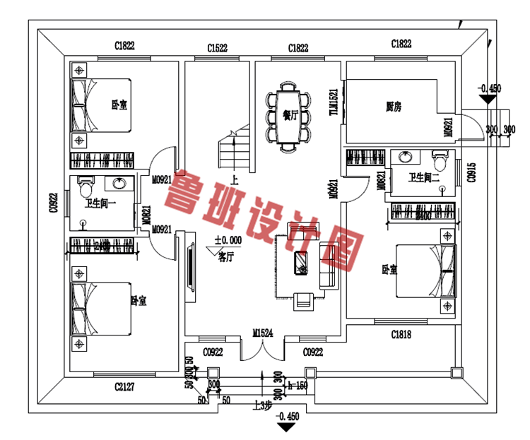 漂亮实用的新农村二层小楼图