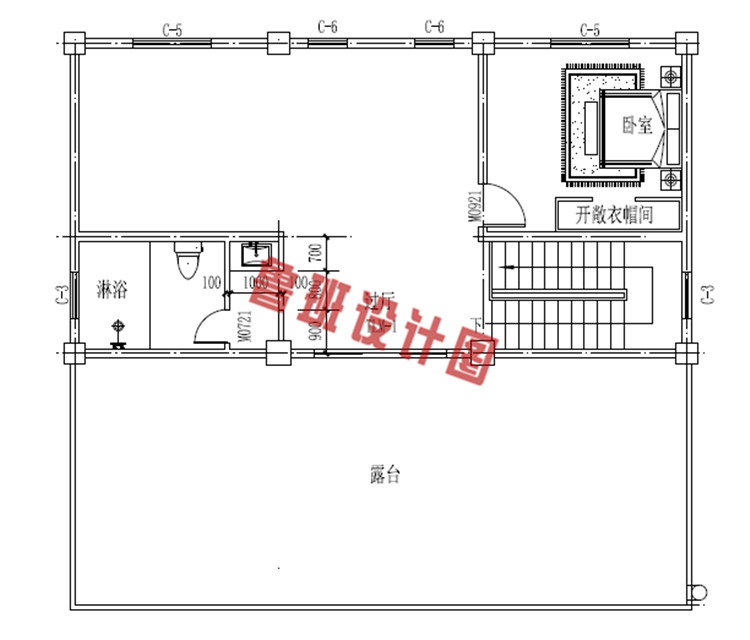 三层新款别墅设计三层户型图