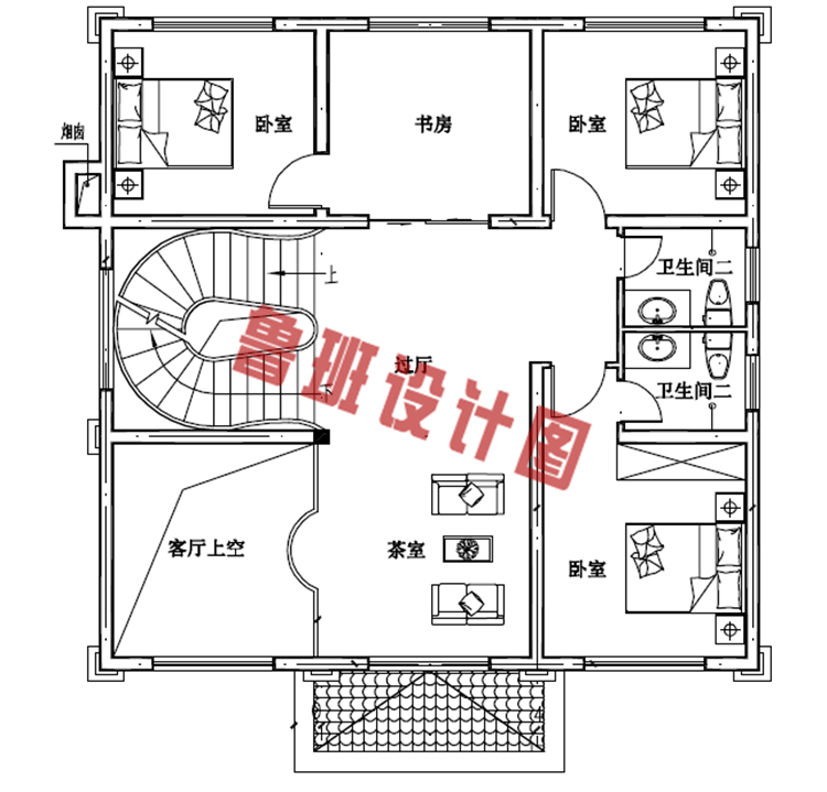 三层楼房设计图