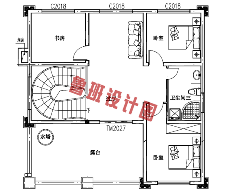 三层楼房设计图