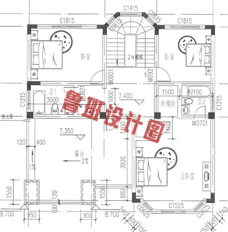 新农村三层自建楼房设计图