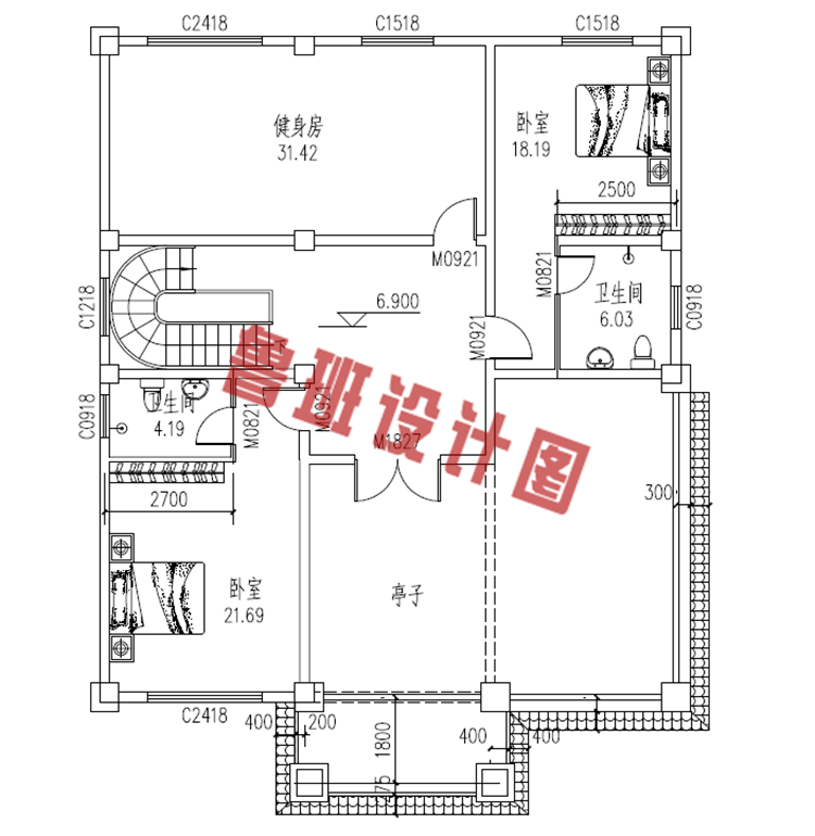 简单实用的三层农村房屋设计图纸