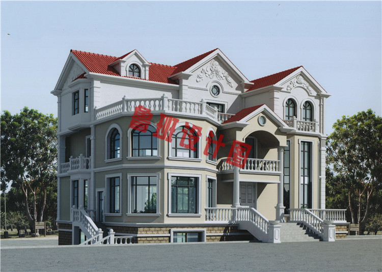 三层欧式豪华别墅设计效果图