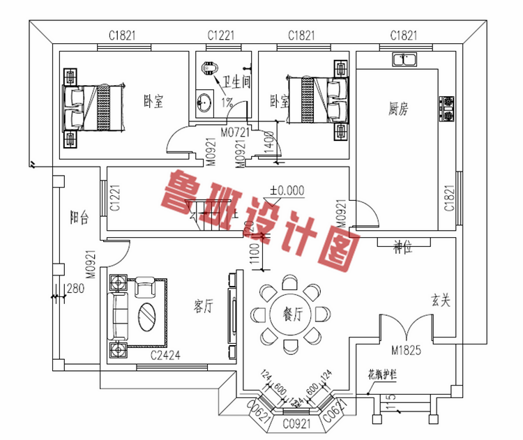 二层农村小别墅设计图