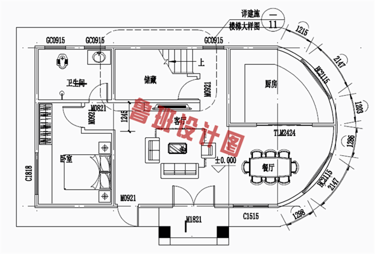 小户型三层别墅房屋设计图纸