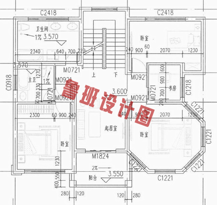 115平漂亮的三层别墅设计方案