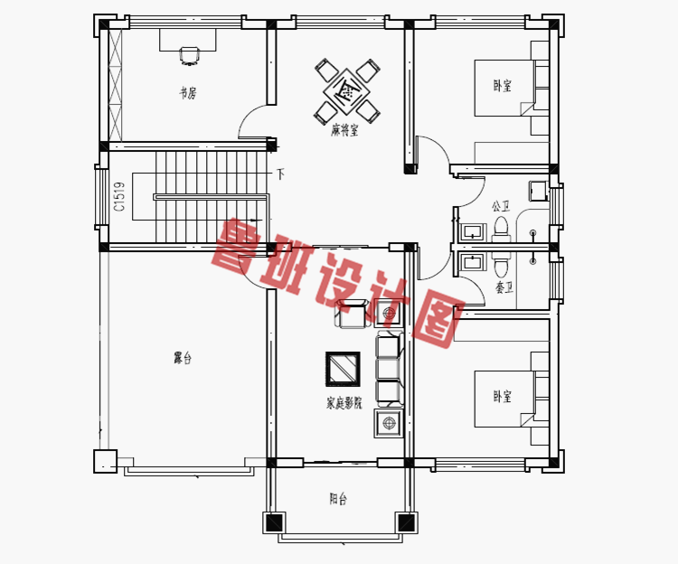 普通农村二层房子设计图