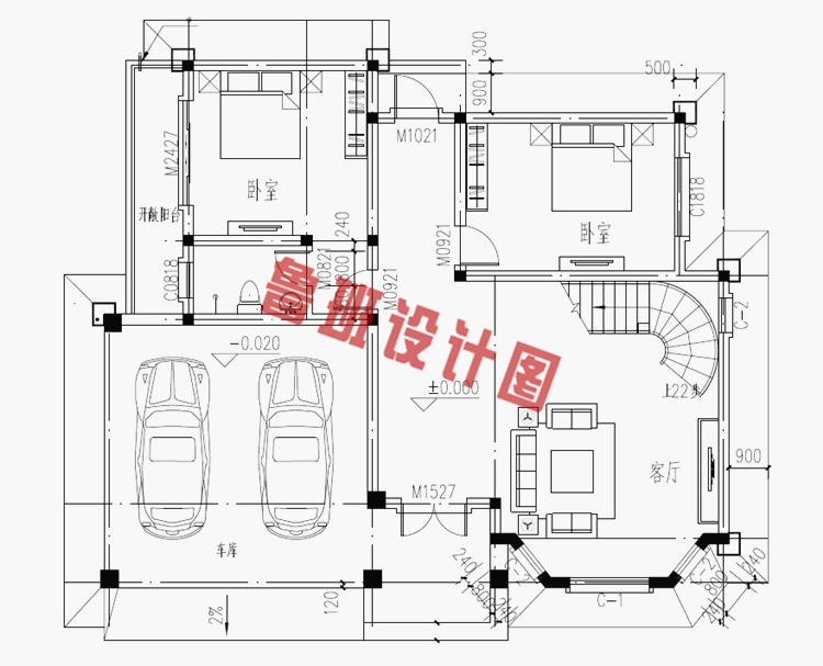 普通农村二层房子设计图